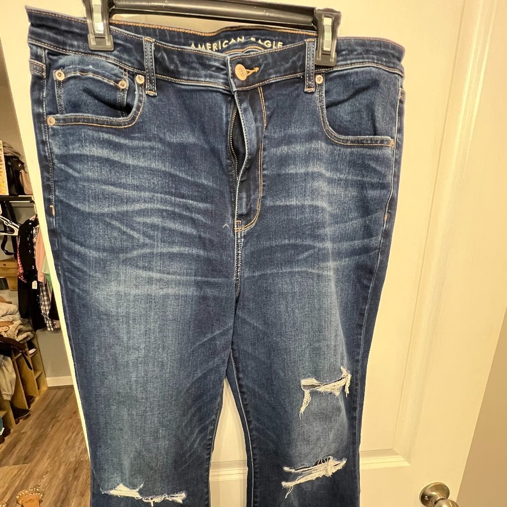 American Eagle Next Level Stretch - Super Hi Rise Flare Jean